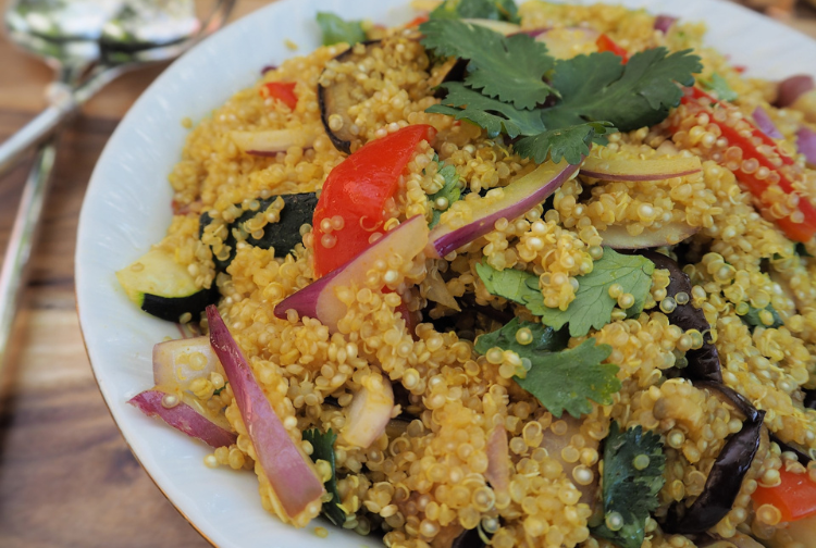 Quinoa with Sautéed Veggies