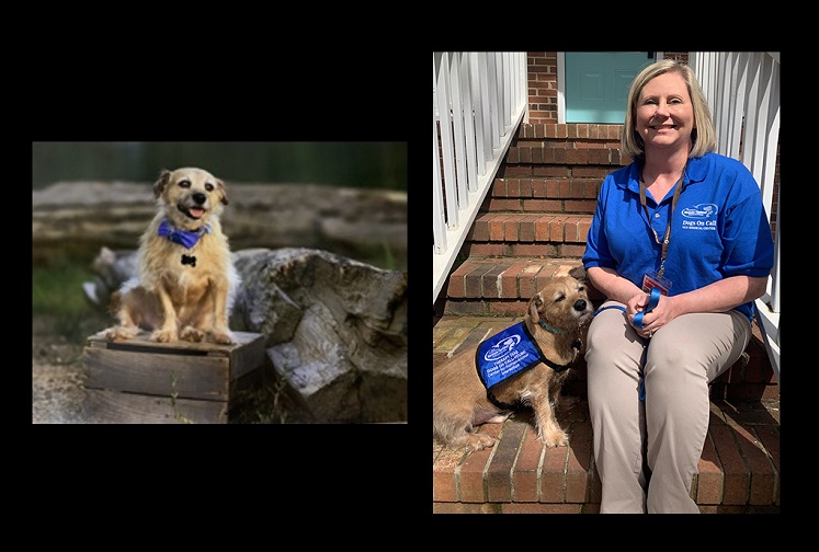 CMH Dogs on Call service dog, Leroy, and his owner, Brenda Palmore