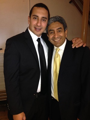Omar Abubaker, D.M.D., Ph.D. and his son