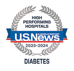 US News & World Report High Performing Hospitals 2023-2024 for Diabetes