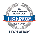 US News & World Report High Performing Hospitals 2023-2024 for Heart Attack