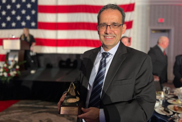 Dr. Michel Aboutanos receives the Governor’s EMS Award for Physician with Outstanding Contribution to EMS