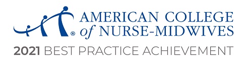 2021 Best Practice Achievement American College of Nurse-Midwives award logo