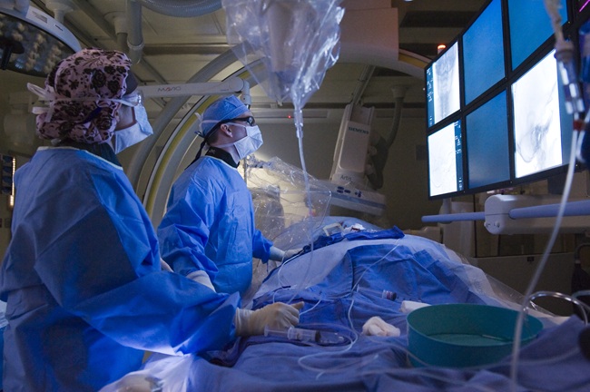 VCU Health neurosurgeons in surgery.
