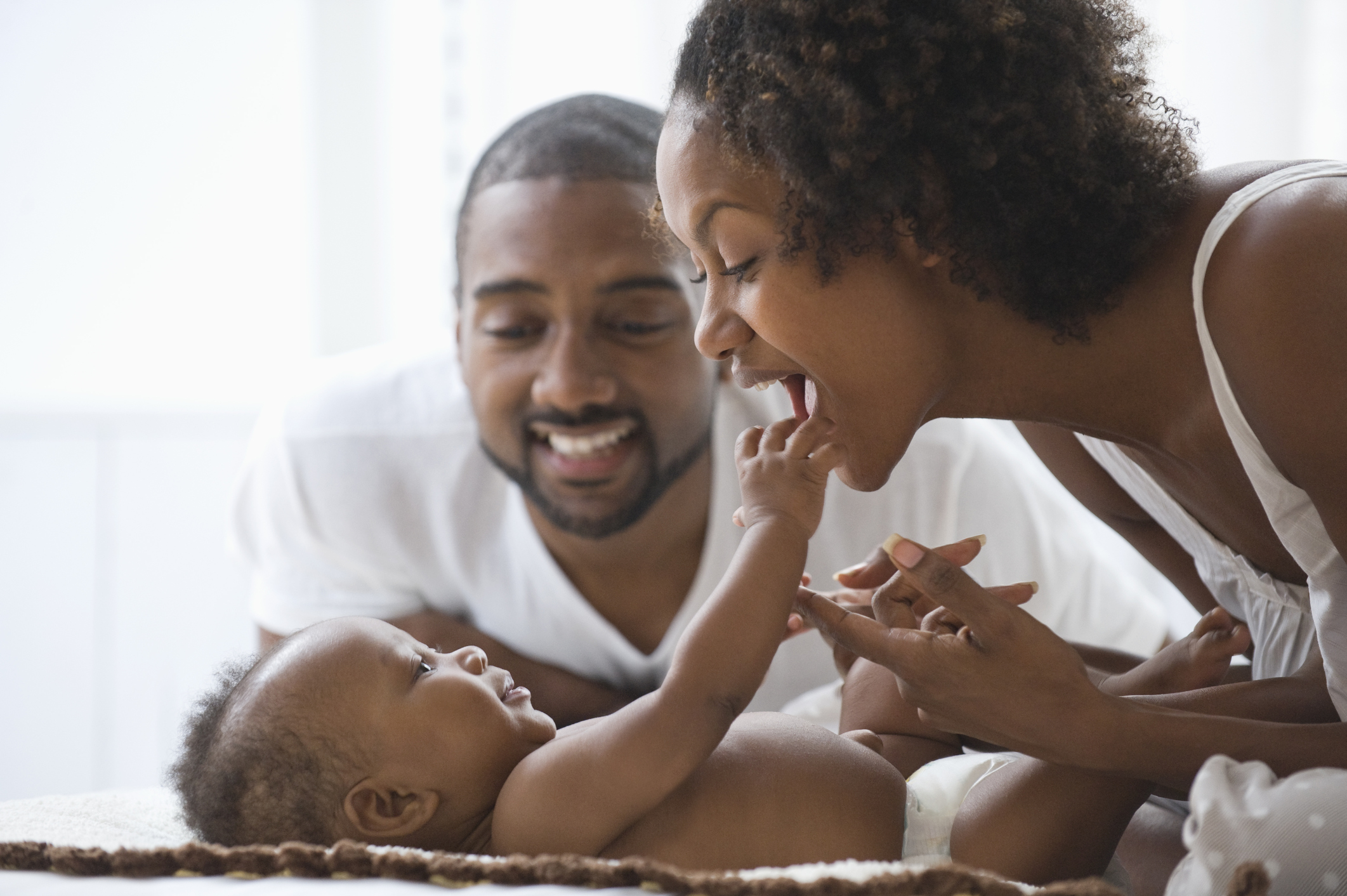 Parents with a newborn child