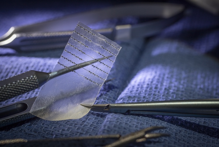 NerveTape up close with medical tools