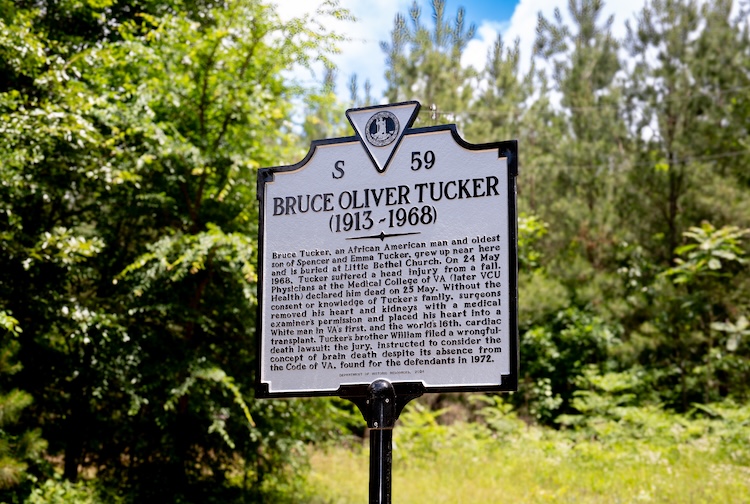 Highway marker near the road