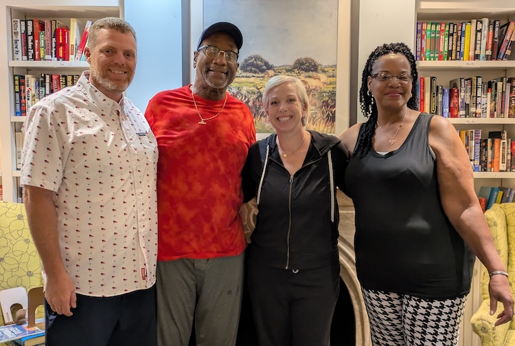 Families of James Ellis and Alisha Beesinger together for a pitcture