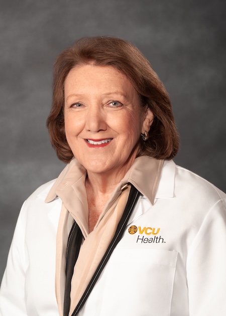 Dr. Turner wearing her VCU Health white coat