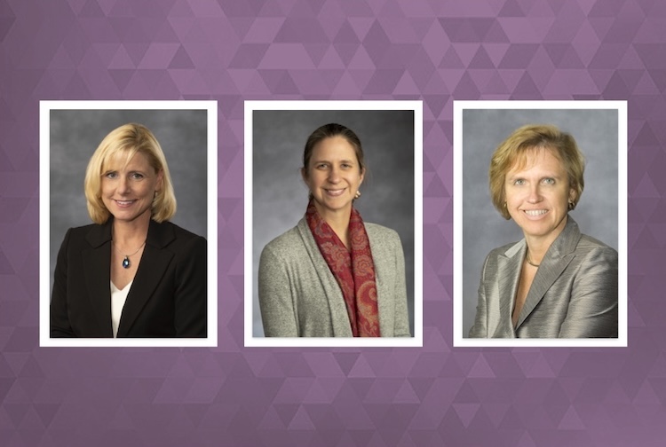 Portraits of three women, the researchers involved with the study