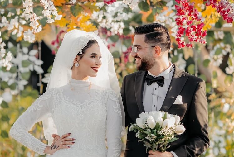 Wedding photos of Shady and Nada