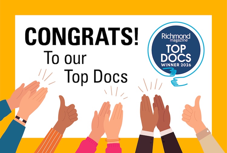 Hands clapping around the words Congrats to our Top Docs