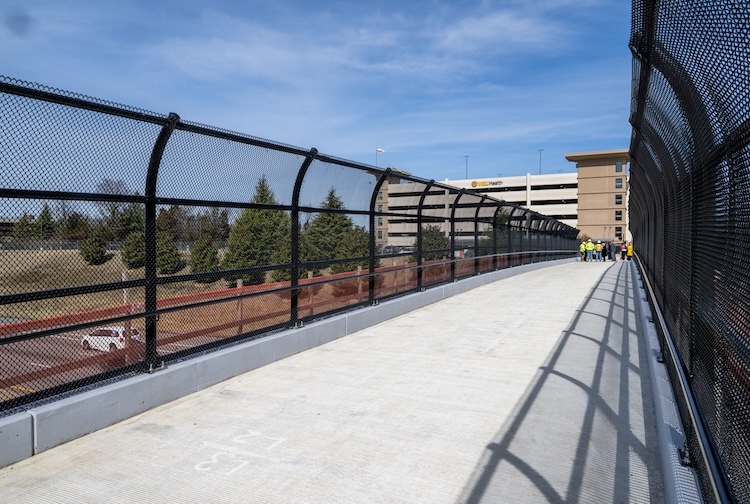 Landscape view of I-Deck Pedestrian Bridge