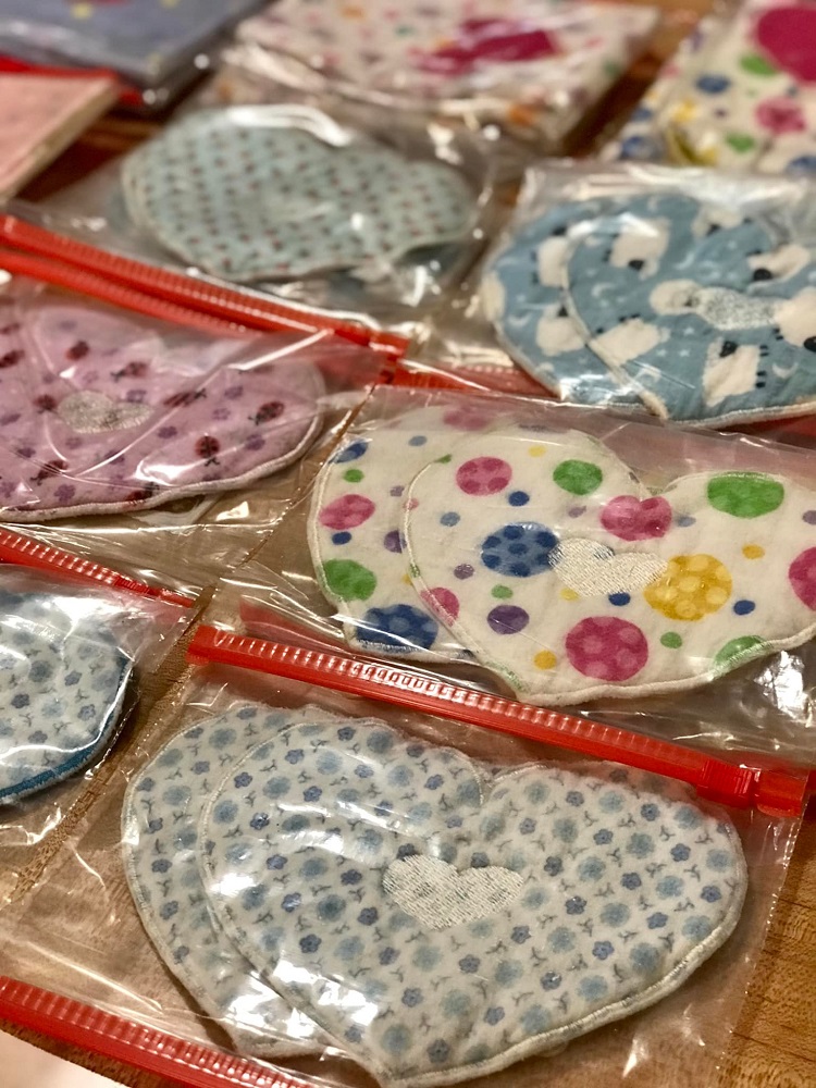 Photo of handmade fabric hearts