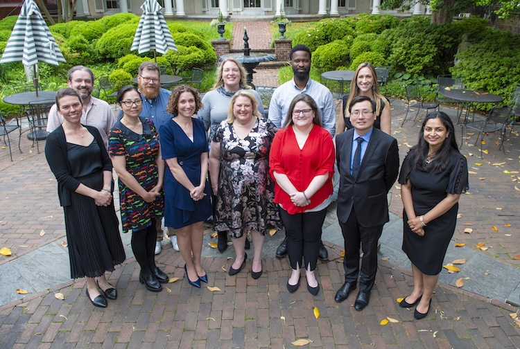 Dani with colleagues from her masters program