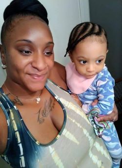 Nichole Hollie and baby
