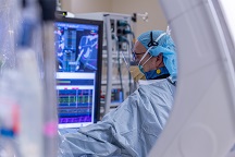 Dr. Ellenbogen viewing imaging information on monitor