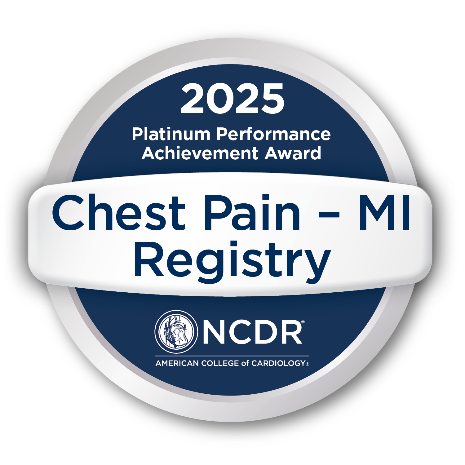 2023 Silver Performance Achievement Award Chest Pain - MI Registry from NCDR