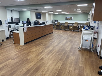 The Discharge Resource Center Patient Lounge in the VCU Medical Center North Hosptial