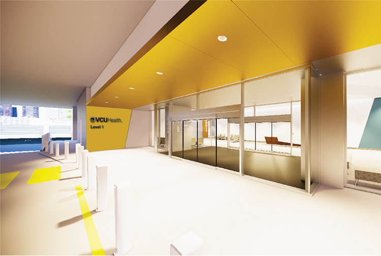 VCU Health Adult Outpatient Pavilion patient drop off area