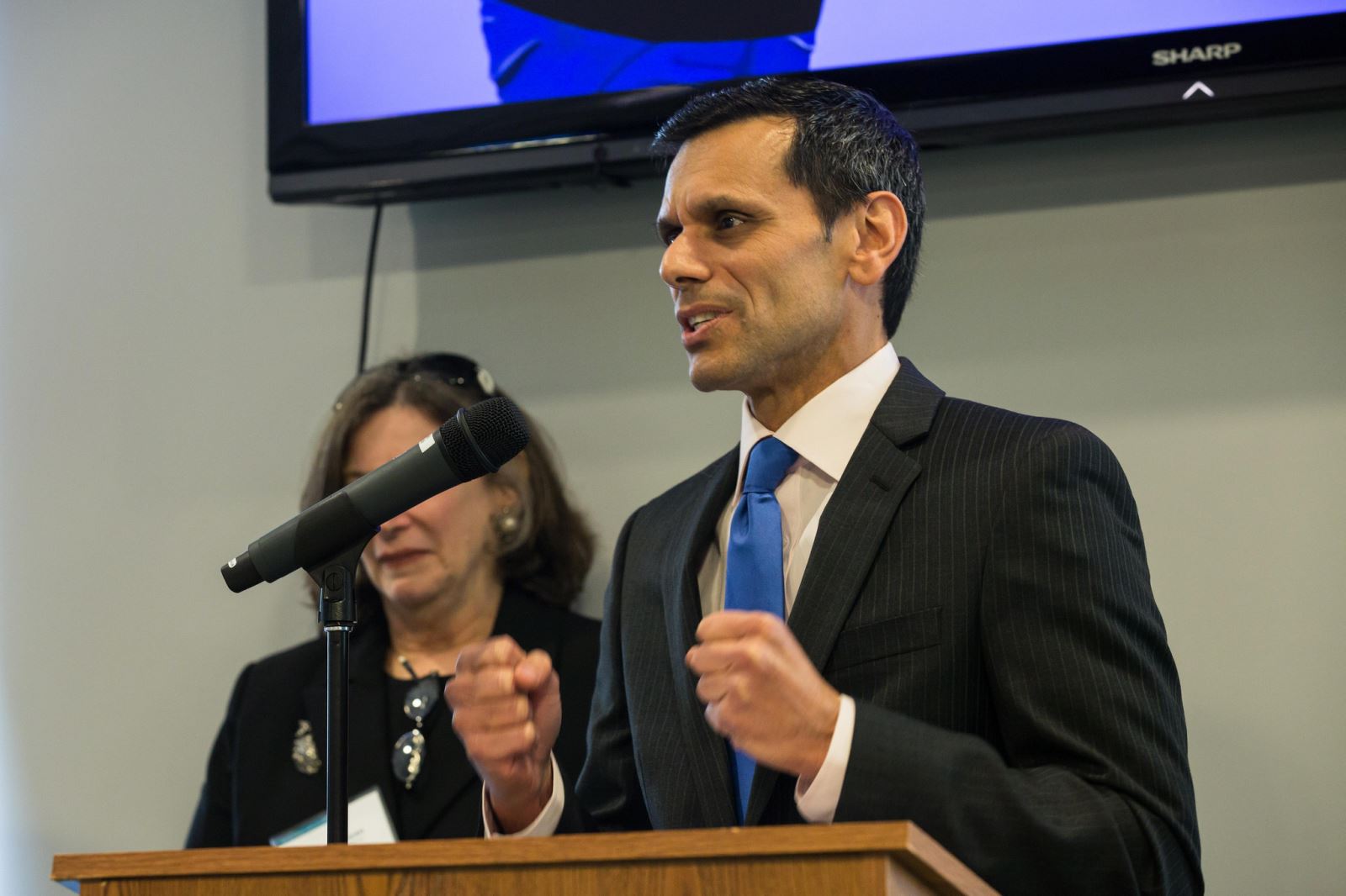 VCU President Michael Rao, Ph.D., speaks.