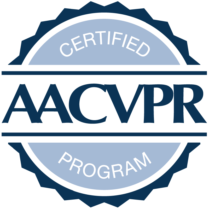 American Association of Cardiovascular and Pulmonary Rehabilitation certified program badge