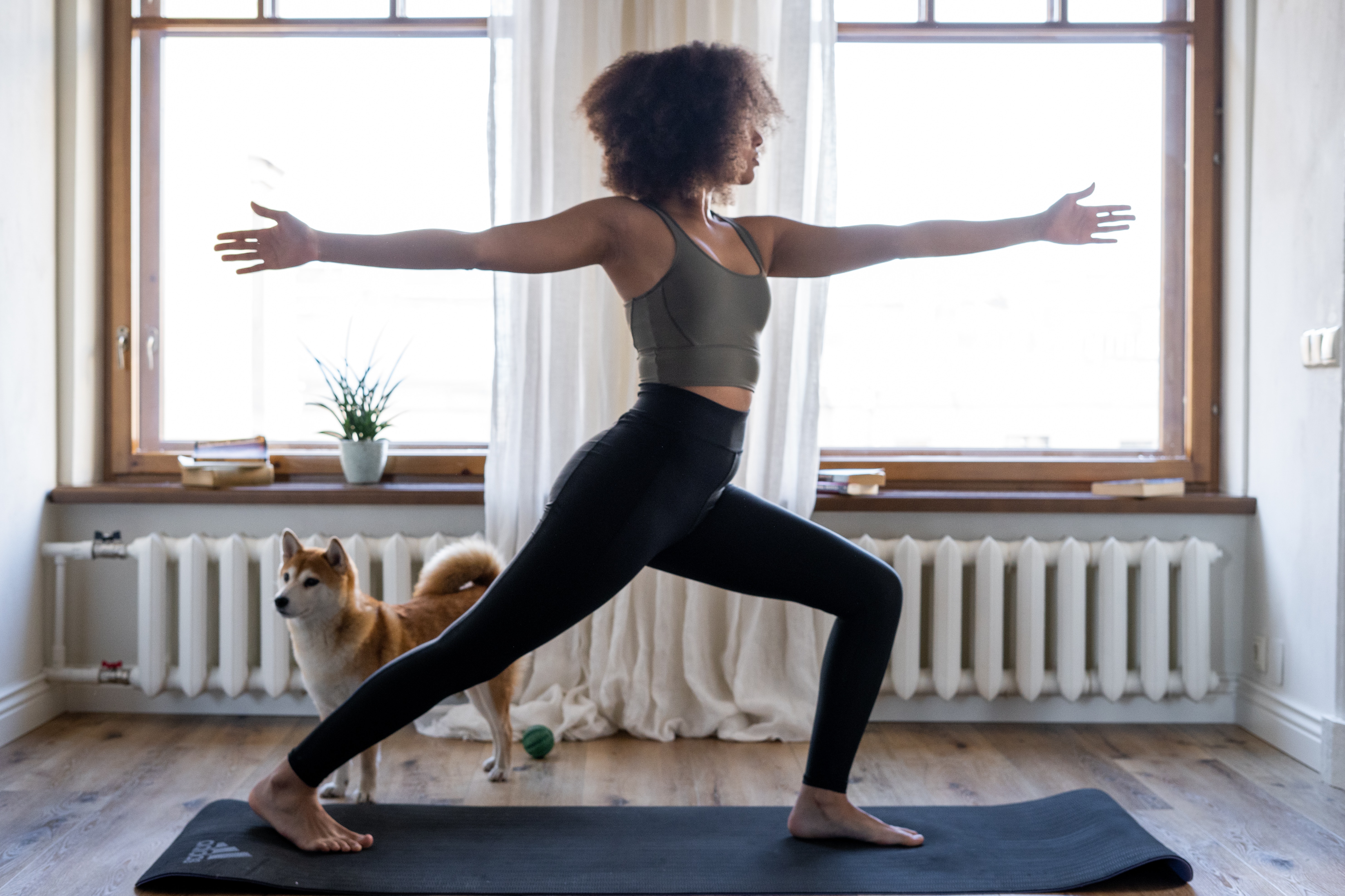 Woman doing yoga pose