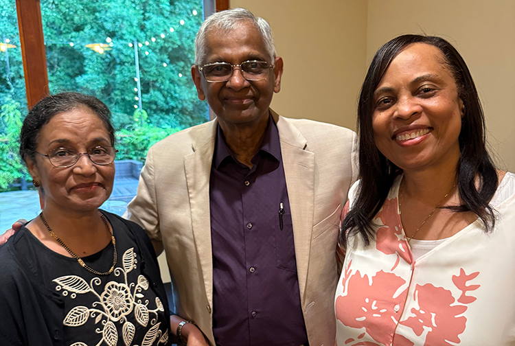 Dr. George Eapen with his wife and colleague