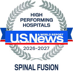 US News and World Report High Performing Hospitals 2026-2027 Spinal Fusion