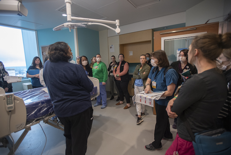 Hands-on prep and practice in the new Children’s Tower